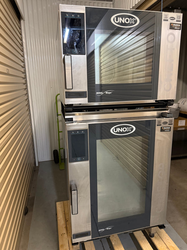 Unox XEVC-1011-EPLM + XEVC-0511-EPLM ChefTop 10+6 Tray Stacked Electric Combi Oven