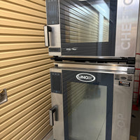 Unox XEVC-1011-EPLM + XEVC-0511-EPLM ChefTop 10+6 Tray Stacked Electric Combi Oven