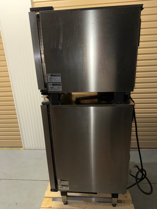 Unox XEVC-1011-EPLM + XEVC-0511-EPLM ChefTop 10+6 Tray Stacked Electric Combi Oven